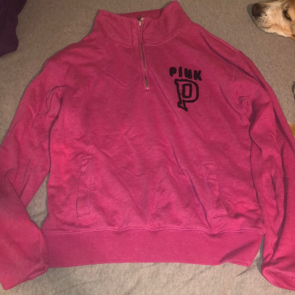 Long sleeve Pink quarter zip